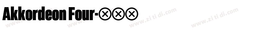 Akkordeon Four字体转换